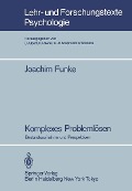 Cover-Bild zum Titel 'Komplexes Problemlösen' von 'Joachim Funke'
