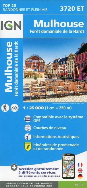 Mulhouse.Forêt Domaniale de la Hardt 1:25 000 - 
