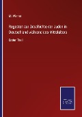 Cover-Bild zum Titel 'Regesten zur Geschichte der Juden in Deutschland während des Mittelalters' von 'M. Wiener'