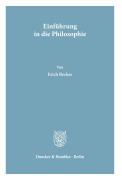 Cover-Bild zum Titel 'Einführung in die Philosophie.' von 'Erich Becher'