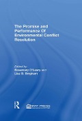 Cover-Bild zum Titel 'Promise and Performance Of Environmental Conflict Resolution' von ''
