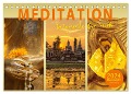 MEDITATION Momente für mich (Tischkalender 2024 DIN A5 quer), CALVENDO Monatskalender - BuddhaART BuddhaART