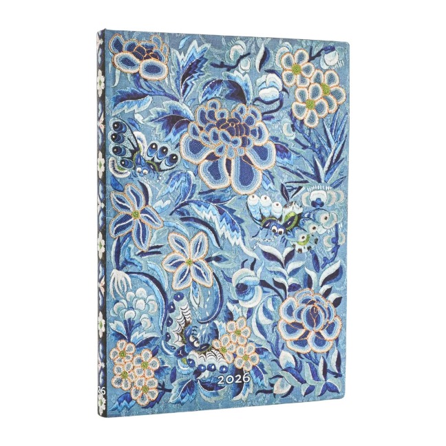 12-Monatskalender. 2026 Blaue Weide Midi Horizontal - 