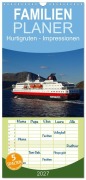 Cover-Bild zum Titel 'Familienplaner 2027 - Impressionen von Norwegen entlang der Hurtigruten mit 5 Spalten (Wandkalender, 21 x 45 cm) CALVENDO' von 'Kattobello'
