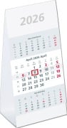 Cover-Bild zum Titel '3-Monats-Aufstellkalender 2026 - 10,5x14,5 cm - 3 Monate auf 1 Seite - mit Kopftafel und Datumsschieber - Mehrmonatskalender - 980-0000' von ''