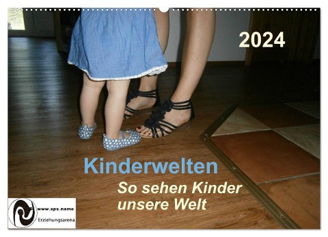 Kinderwelten - So sehen Kinder unsere Welt (Wandkalender 2024 DIN A2 quer), CALVENDO Monatskalender - Querida Querida