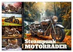 Steampunk Motorräder (Wandkalender 2026 DIN A2 quer), CALVENDO Monatskalender - Sabine Löwer