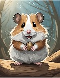 Cover-Bild zum Titel 'Hamster Bommels Abenteuer' von 'Daniela Lentner-Matron'