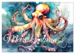 Cover-Bild zum Titel 'Meereskreaturen - Lebendige Unterwasserwelt (Wandkalender 2026 DIN A3 quer), CALVENDO Monatskalender' von 'Dusanka Djeric'