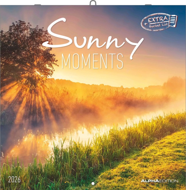 Sunny Moments 2026 - Broschürenkalender 30x30 cm (30x60 geöffnet) - Kalender mit Platz für Notizen - Bildkalender - Wandplaner - Wandkalender - 