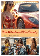 Cover-Bild zum Titel 'Hot Wheels and Hot Beauty - Motors and Models (Desk Calendar 2026 DIN A5 portrait), CALVENDO 12 Month DeskCalendar' von 'Claudia Schimmack'