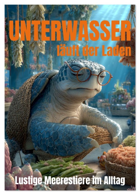 UNTERWASSER läuft der Laden - lustige Meerestiere im Alltag (Wandkalender 2026 DIN A4 hoch), CALVENDO Monatskalender - Mb Fotografie