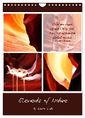 Elements of Nature (Wandkalender 2025 DIN A4 hoch), CALVENDO Monatskalender - Crystallights By Sylvia Seibl