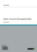 Cover-Bild zum Titel 'Kleopatra - das Leben der letzten ägyptischen Königin' von 'Florian Becher'