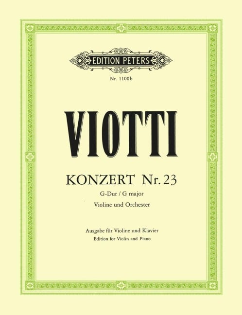Concerto No. 23 in G - Giovanni Battista Viotti