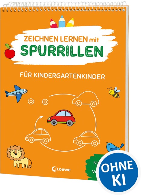 Zeichnen lernen mit Spurrillen - Für Kindergartenkinder - 