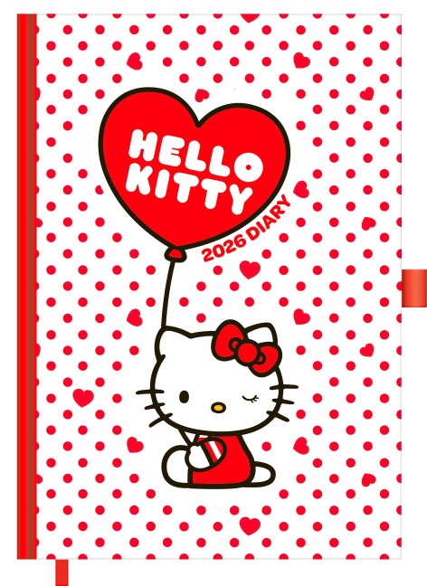 HELLO KITTY - Buchkalender im Format 14,8 x 21 - 