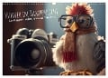 Hühner im Rampenlicht Ein Kalender voller tierischer Fotostars (Wandkalender 2024 DIN A3 quer), CALVENDO Monatskalender - Artefacti Artefacti