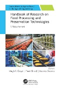 Cover-Bild zum Titel 'Handbook of Research on Food Processing and Preservation Technologies' von ''