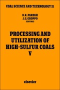 Cover-Bild zum Titel 'Processing and Utilization of High-Sulfur Coals V' von ''