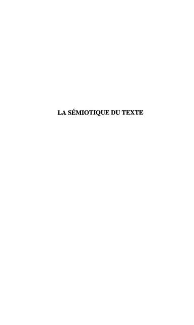 Semiotique du texte la - Ablali Driss
