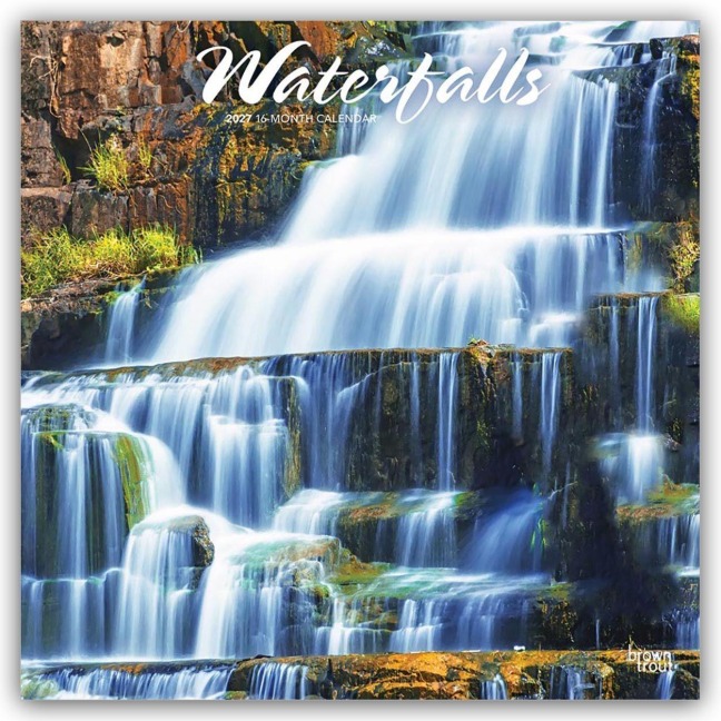Waterfalls - Wasserfälle 2027 - 16-Monatskalender - Browntrout Publishers