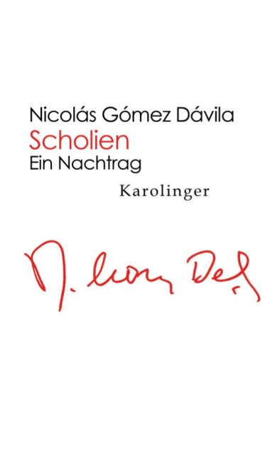 Scholien - Nicolás Gòmez Dávila