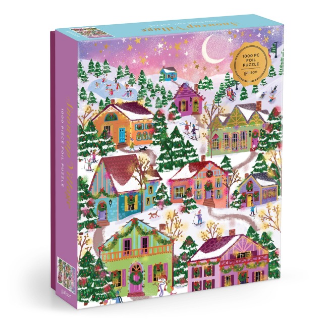 Joy Laforme Snowcap Village 1000 Piece Foil Puzzle - 