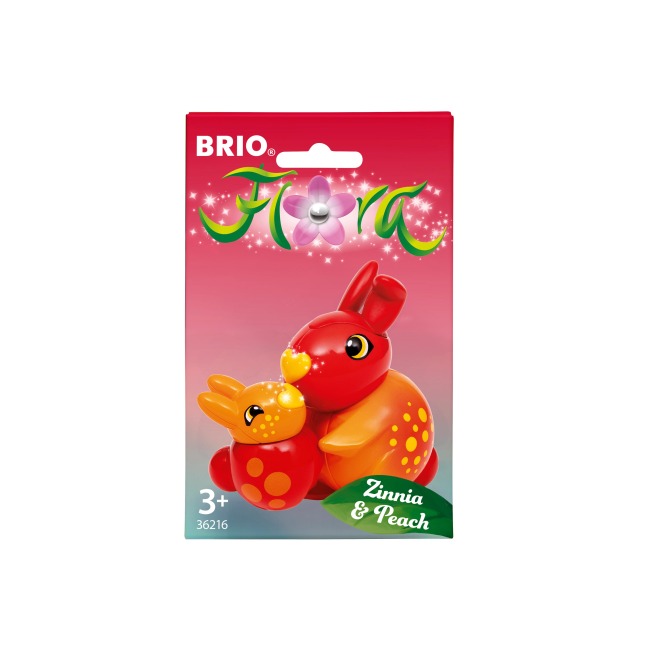 BRIO Flora - 36216 Zinnia & Peach | Spielfiguren für endlosen fantasievollen Spielspaß für Mädchen und Jungen ab 3 Jahren - wunderschönes Geschenk - 