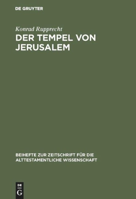 Der Tempel von Jerusalem - Konrad Rupprecht