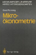 Mikro-ökonometrie - Gerd Ronning