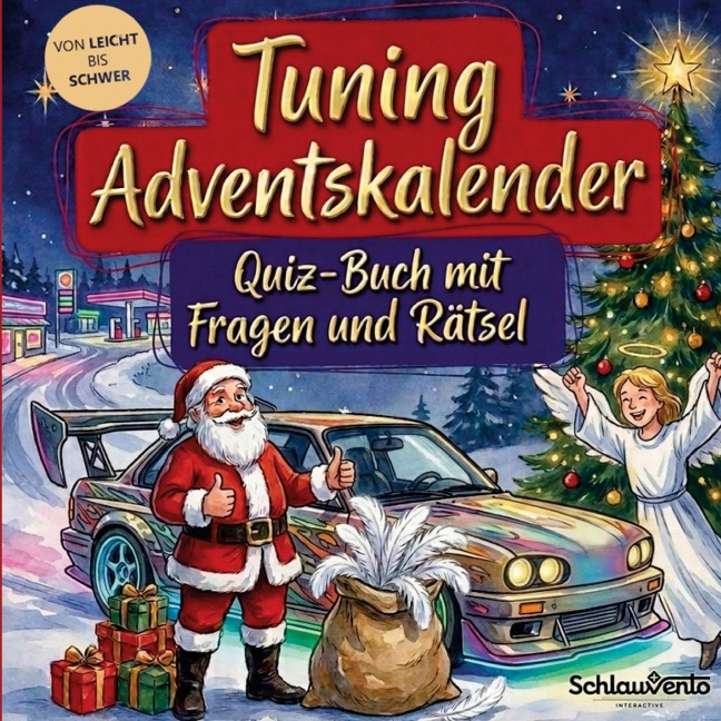 Tuning-Adventskalender: Quiz-Buch mit Fragen und Rätsel - Schlauvento Interactive