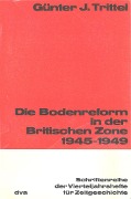 Cover-Bild zum Titel 'Die Bodenreform in der Britischen Zone 1945-1949' von 'Günter Trittel'