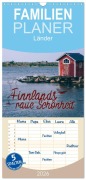 Cover-Bild zum Titel 'Familienplaner 2026 - Finnlands raue Schönheit mit 5 Spalten (Wandkalender, 21 x 45 cm) CALVENDO' von 'Simeon Trefoil'