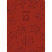 Cover-Bild zum Titel 'Taschenkalender rot 2026 - Bürokalender 10,2x14,2 - 1 Tag auf 1 Seite - robuster Kartoneinband - Stundeneinteilung 7-19 Uhr - Blauer Engel - 610-0711' von ''