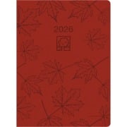 Cover-Bild zum Titel 'Taschenkalender rot 2026 - Bürokalender 10,2x14,2 - 1 Tag auf 1 Seite - robuster Kartoneinband - Stundeneinteilung 7-19 Uhr - Blauer Engel - 610-0711' von ''