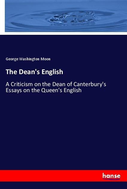 The Dean's English - George Washington Moon