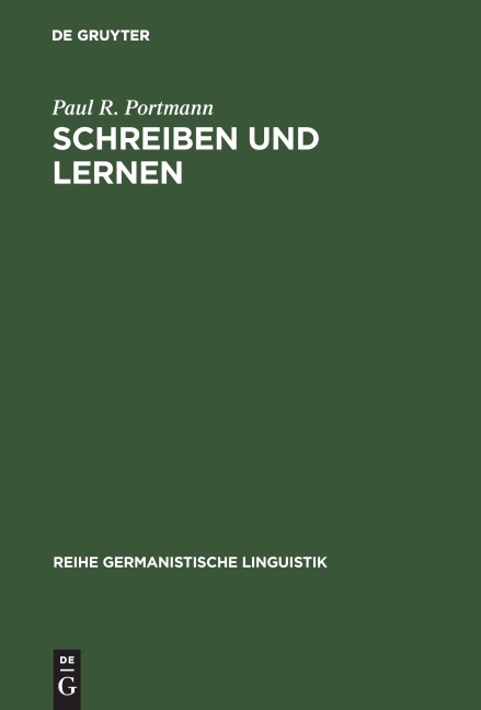 Schreiben und Lernen - Paul R. Portmann