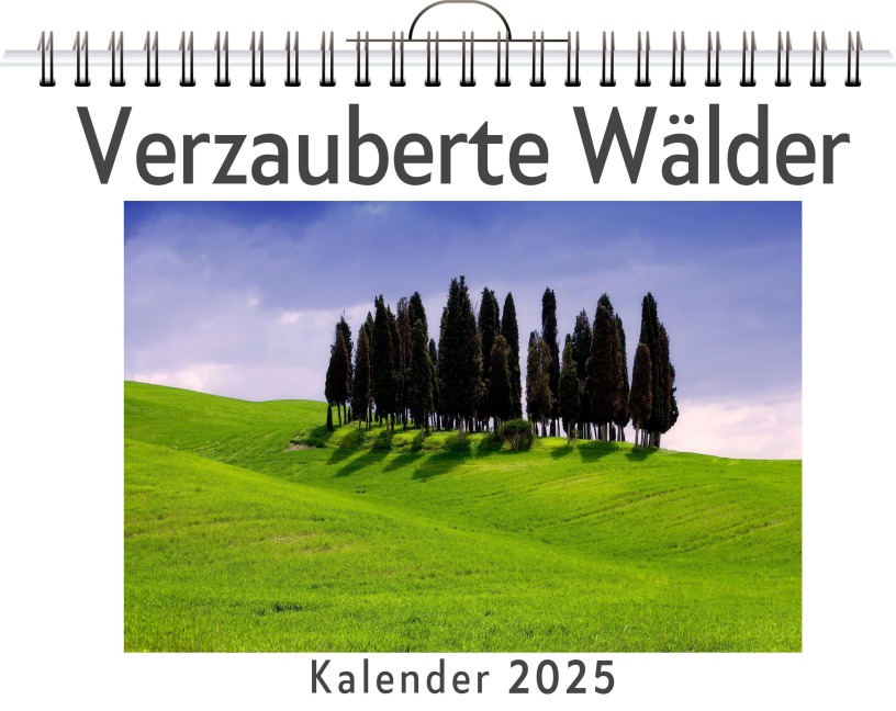 Verzauberte Wälder - (Wandkalender 2025, Kalender DIN A4 quer, Monatskalender im Querformat mit Kalendarium, das perfekte Geschenk) - Emma Schmidt