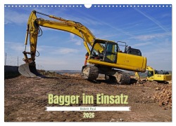 Cover-Bild zum Titel 'Bagger im Einsatz (Wandkalender 2026 DIN A3 quer), CALVENDO Monatskalender' von 'Babett Paul - Babetts Bildergalerie'