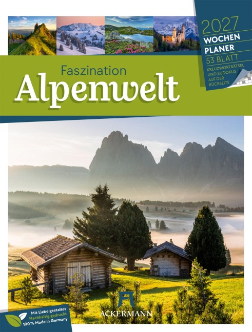 Faszination Alpenwelt Wochenplaner Kalender 2027 - Ackermann Kunstverlag GmbH