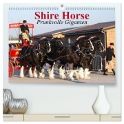 Cover-Bild zum Titel 'Shire Horse ¿ Prunkvolle Giganten (hochwertiger Premium Wandkalender 2026 DIN A2 quer), Kunstdruck in Hochglanz' von 'Elisabeth Stanzer'