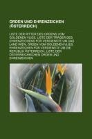 Orden und Ehrenzeichen (Österreich) - 