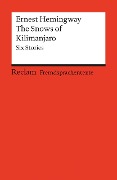 Cover-Bild zum Titel 'The Snows of Kilimanjaro' von 'Ernest Hemingway'