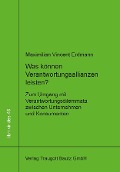 Cover-Bild zum Titel 'Was können Verantwortungsallianzen leisten?' von 'Maximilian Vincent Erdmann'