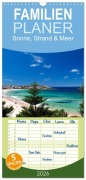 Cover-Bild zum Titel 'Familienplaner 2026 - Sonne, Strand & Meer mit 5 Spalten (Wandkalender, 21 x 45 cm) CALVENDO' von 'Melanie Viola'
