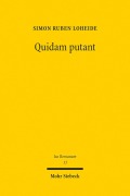 Cover-Bild zum Titel 'Quidam putant' von 'Simon Ruben Loheide'