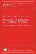 Cover-Bild zum Titel 'Ordnung(en) in internationalen und europäischen Beziehungen' von ''