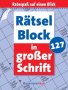 Cover-Bild zum Titel 'Rätselblock in großer Schrift 127 (5 Exemplare à 2,99 EUR)' von 'Eberhard Krüger'