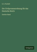 Cover-Bild zum Titel 'Die Civilprozessordnung für das Deutsche Reich' von 'E. S. Puchelt'